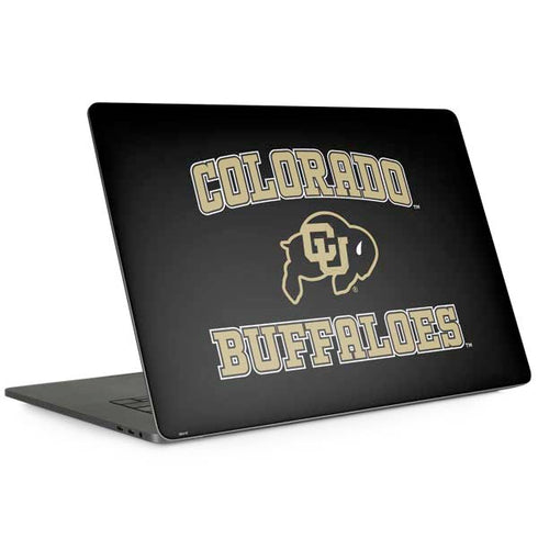 University of Colorado CU Logo on Gold Apple MacBook Pro 15-inch Skin